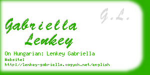 gabriella lenkey business card